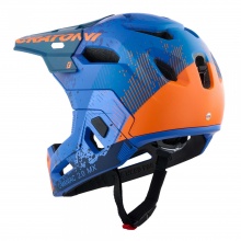 Cratoni Fahrradhelm C-Maniac 2.0 MX (Full Protection) matt blau/orange
